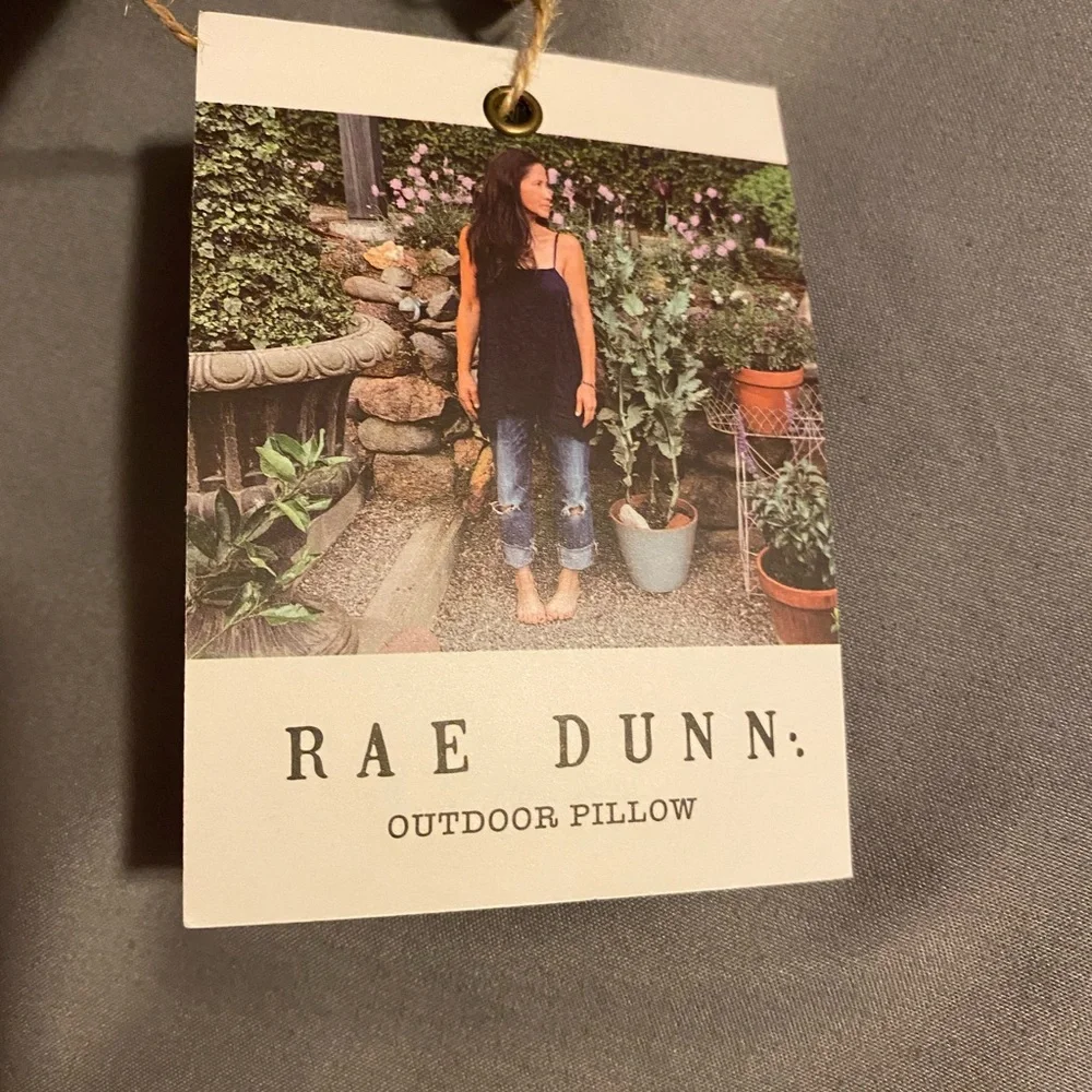 Rae Dunn Halloween Pillow - Black with Orange Text